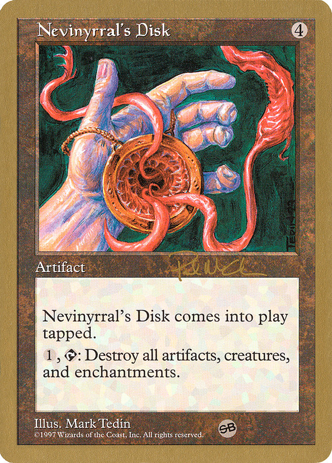 Nevinyrral's Disk (Paul McCabe) (SB) [World Championship Decks 1997] | Spectrum Games