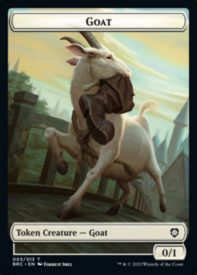 Construct (008) // Goat Double-Sided Token [The Brothers' War Commander Tokens] | Spectrum Games