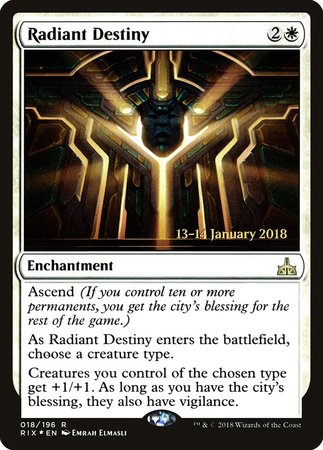 Radiant Destiny [Rivals of Ixalan Promos] | Spectrum Games