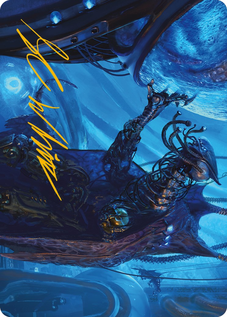 Atmosphere Surgeon Art Card (Gold-Stamped Signature) [Phyrexia: All Will Be One Art Series] | Spectrum Games