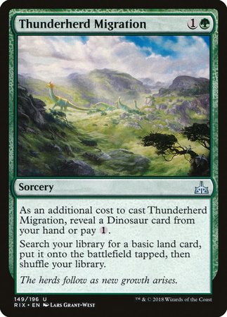 Thunderherd Migration [Rivals of Ixalan] | Spectrum Games