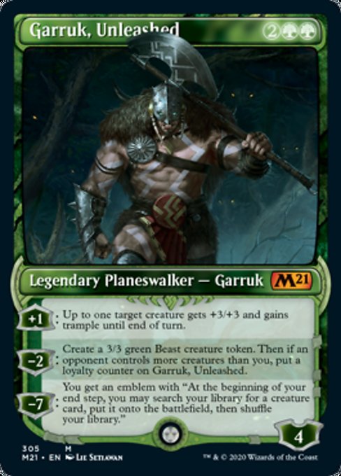 Garruk, Unleashed (Showcase) [Core Set 2021] | Spectrum Games