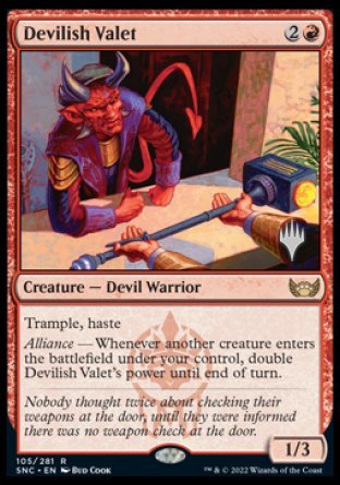 Devilish Valet (Promo Pack) [Streets of New Capenna Promos] | Spectrum Games
