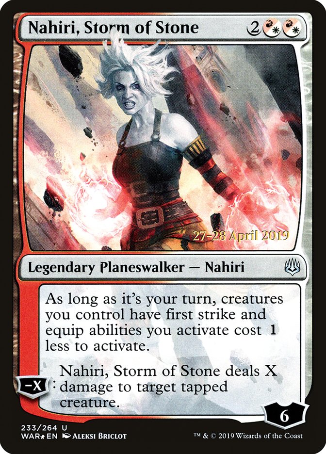 Nahiri, Storm of Stone  [War of the Spark Prerelease Promos] | Spectrum Games