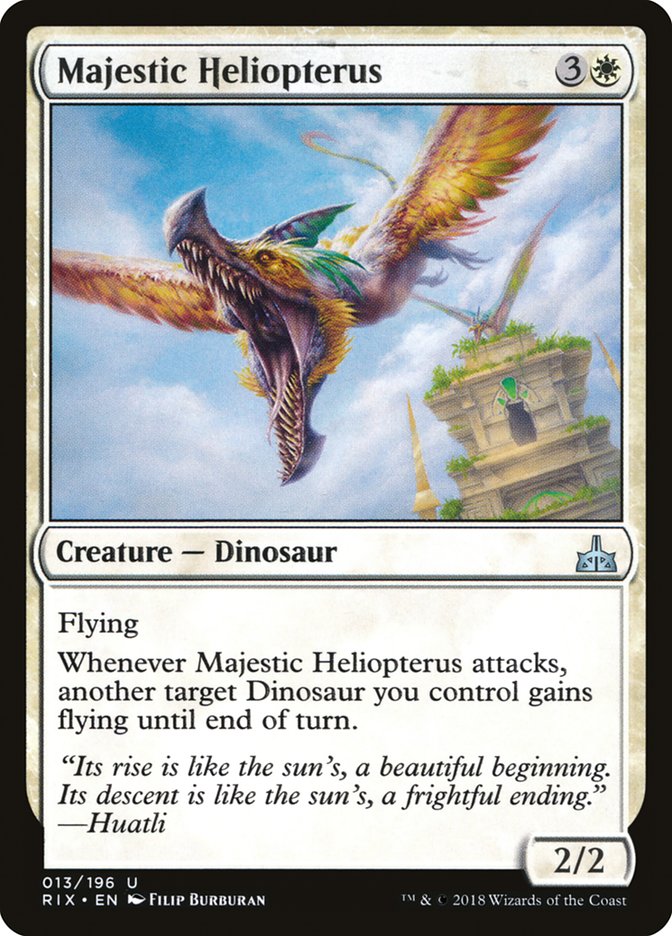 Majestic Heliopterus [Rivals of Ixalan] | Spectrum Games