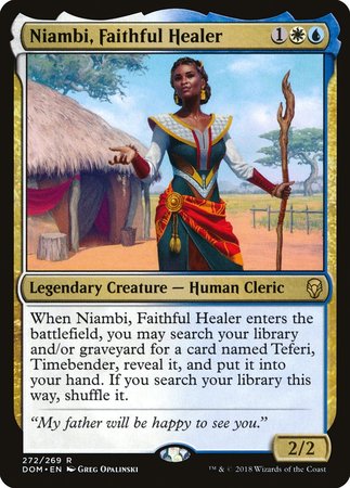 Niambi, Faithful Healer [Dominaria] | Spectrum Games