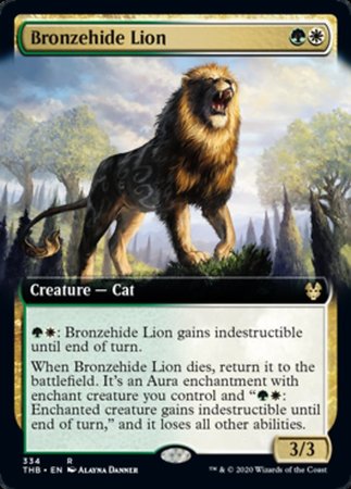 Bronzehide Lion (Extended Art) [Theros Beyond Death] | Spectrum Games