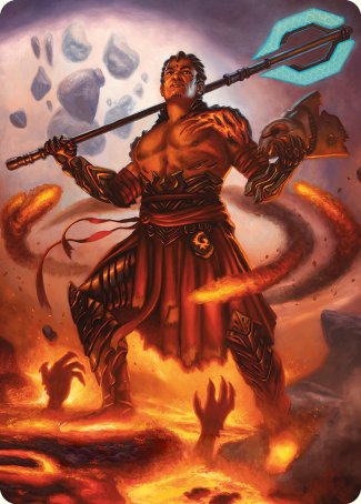 Koth, Fire of Resistance Art Card [Phyrexia: All Will Be One Art Series] | Spectrum Games