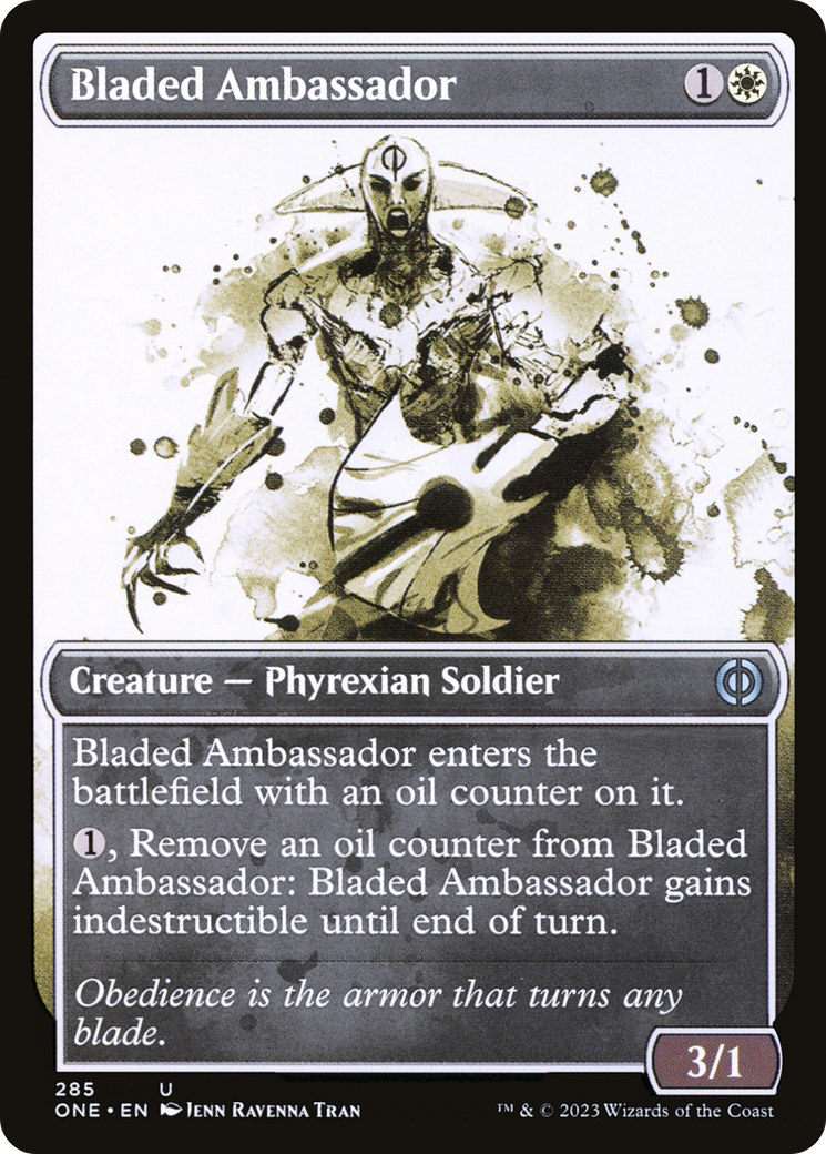 Bladed Ambassador (Showcase Ichor) [Phyrexia: All Will Be One] | Spectrum Games