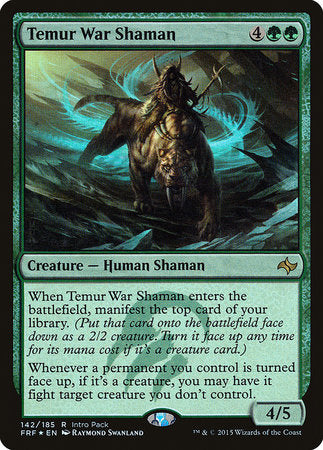 Temur War Shaman [Fate Reforged Promos] | Spectrum Games