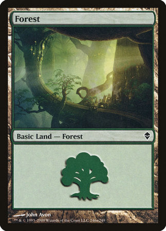 Forest (246a) [Zendikar] | Spectrum Games