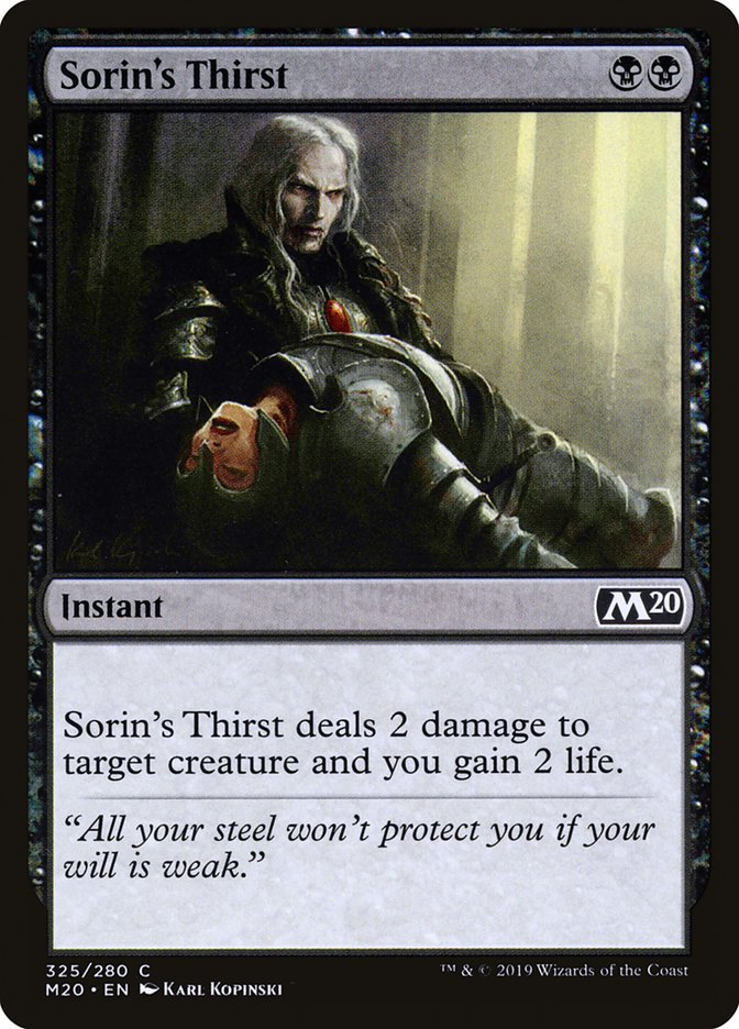 Sorin's Thirst [Core Set 2020] | Spectrum Games