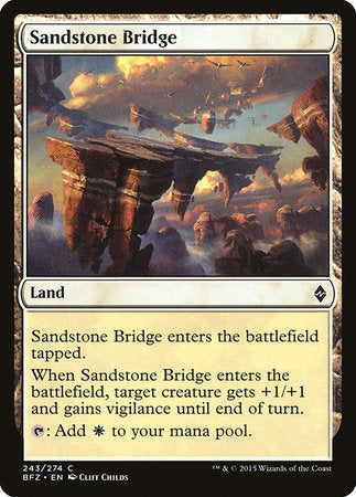 Sandstone Bridge [Battle for Zendikar] | Spectrum Games