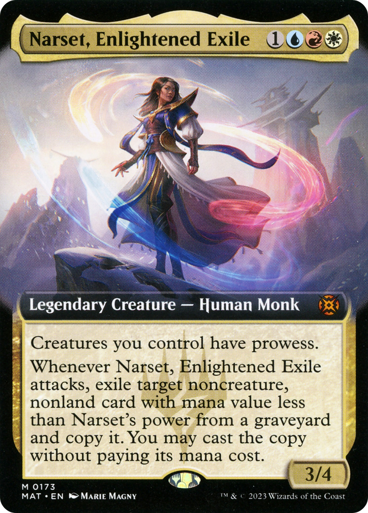 Narset, Enlightened Exile (Extended Art) [March of the Machine: The Aftermath] | Spectrum Games