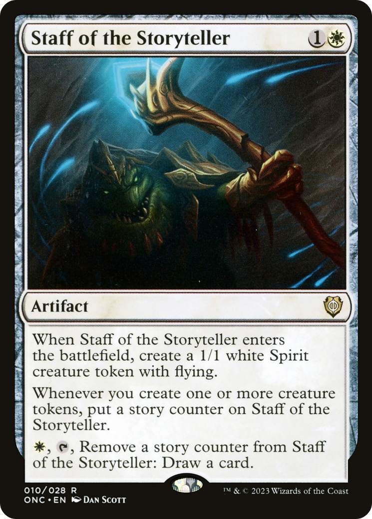 Staff of the Storyteller [Phyrexia: All Will Be One Commander] | Spectrum Games