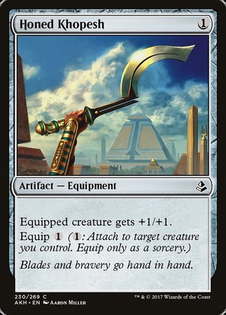 Honed Khopesh [Amonkhet] | Spectrum Games