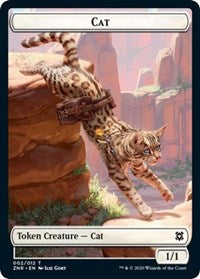 Cat // Goblin Construct Double-sided Token [Zendikar Rising Tokens] | Spectrum Games