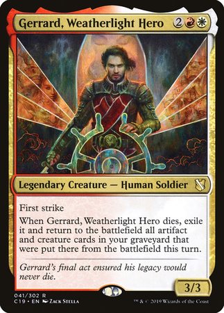 Gerrard, Weatherlight Hero [Commander 2019] | Spectrum Games