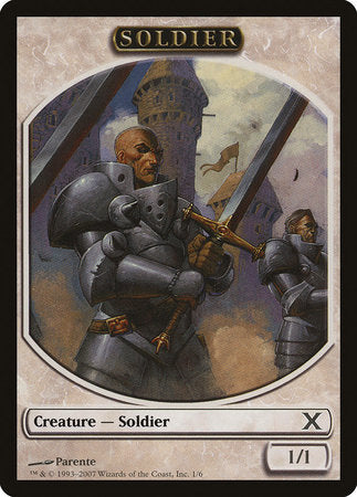 Soldier Token [Tenth Edition Tokens] | Spectrum Games