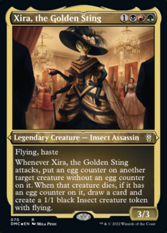 Xira, the Golden Sting (Foil Etched) [Dominaria United Commander] | Spectrum Games