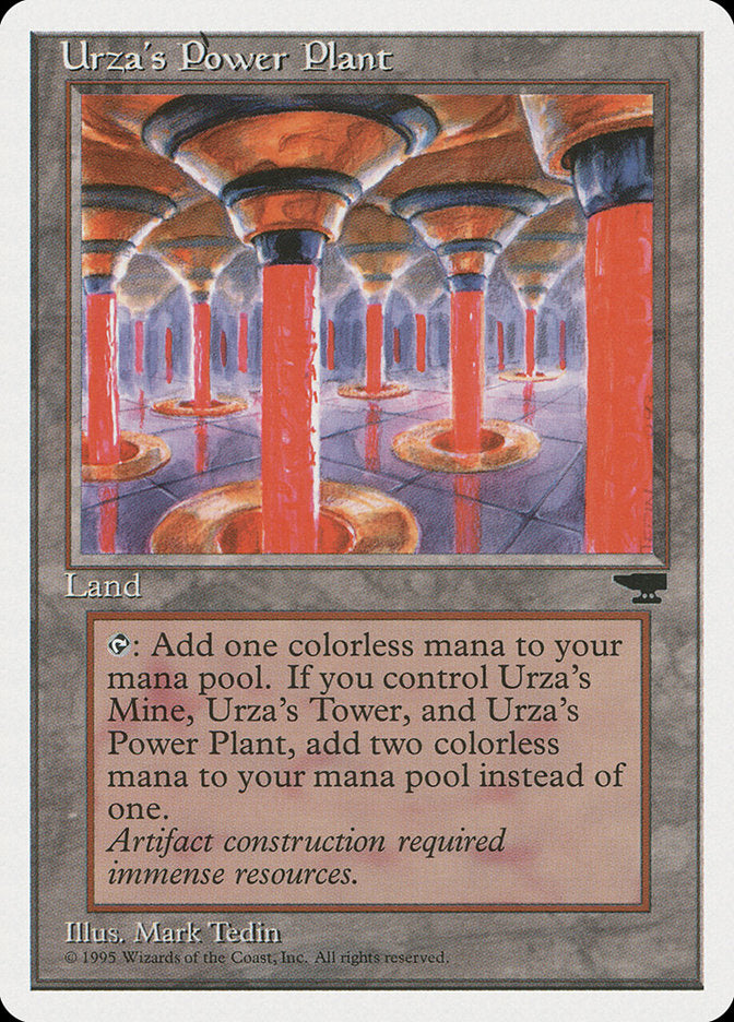 Urza's Power Plant (Red Columns) [Chronicles] | Spectrum Games