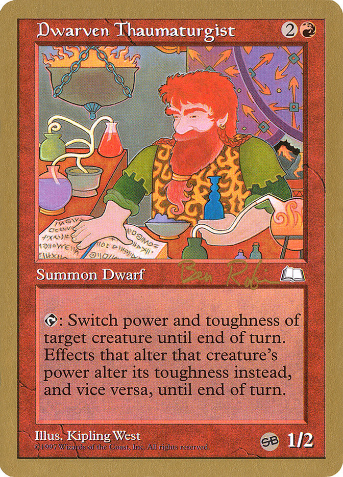 Dwarven Thaumaturgist (Ben Rubin) (SB) [World Championship Decks 1998] | Spectrum Games