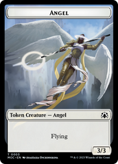 Angel (3) // Demon Double-Sided Token [March of the Machine Commander Tokens] | Spectrum Games