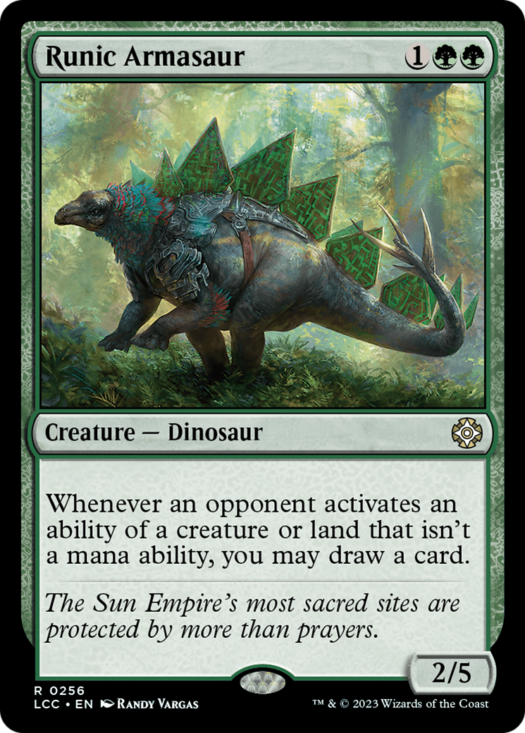Runic Armasaur [The Lost Caverns of Ixalan Commander] | Spectrum Games