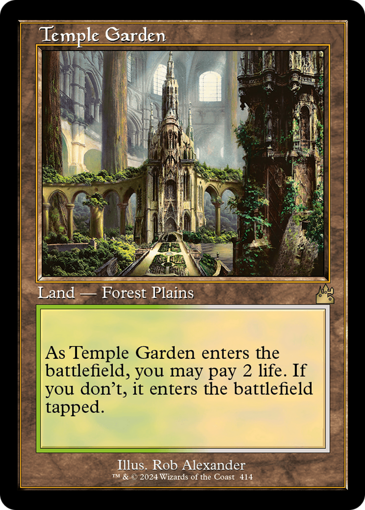 Temple Garden (Retro) [Ravnica Remastered] | Spectrum Games