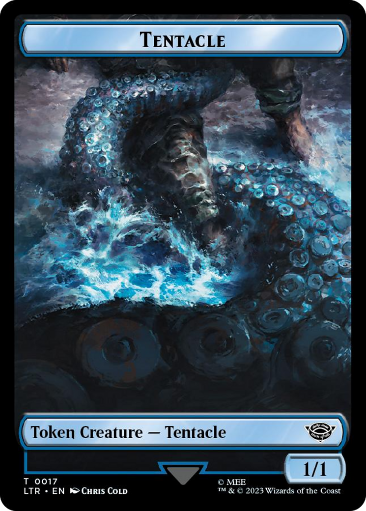 Tentacle // Food (0022) Double-Sided Token (Surge Foil) [The Lord of the Rings: Tales of Middle-Earth Tokens] | Spectrum Games