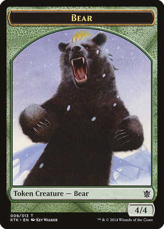 Bear Token [Khans of Tarkir Tokens] | Spectrum Games