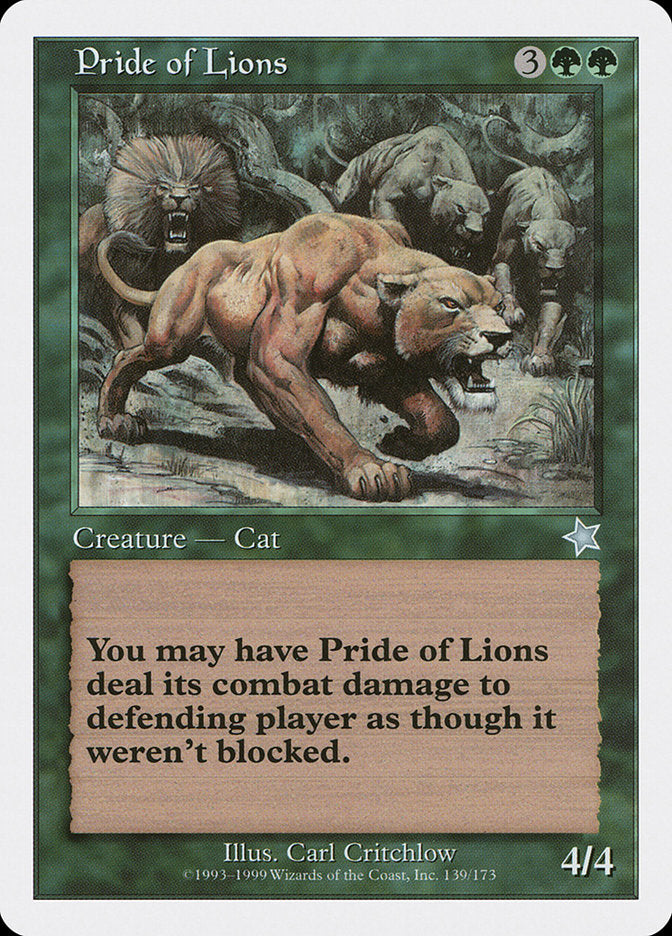 Pride of Lions [Starter 1999] | Spectrum Games