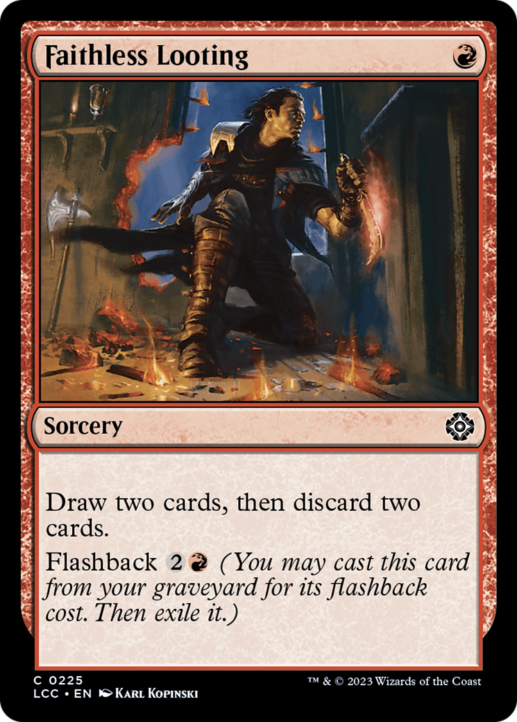 Faithless Looting [The Lost Caverns of Ixalan Commander] | Spectrum Games
