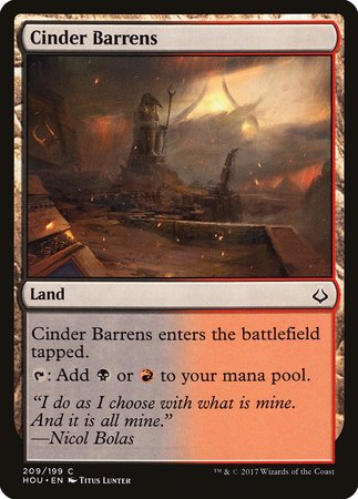 Cinder Barrens [Hour of Devastation] | Spectrum Games