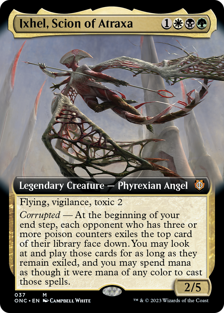 Ixhel, Scion of Atraxa (Extended Art) [Phyrexia: All Will Be One Commander] | Spectrum Games