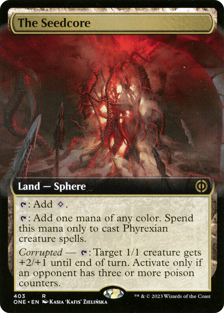 The Seedcore (Extended Art) [Phyrexia: All Will Be One] | Spectrum Games