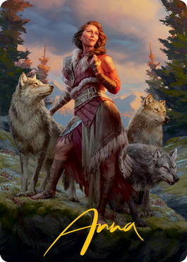 Arlinn, the Pack's Hope 1 Art Card (Gold-Stamped Signature) [Innistrad: Midnight Hunt Art Series] | Spectrum Games