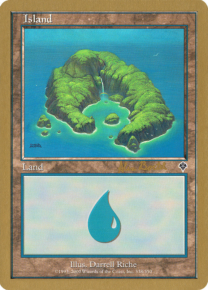 Island (ab338) (Alex Borteh) [World Championship Decks 2001] | Spectrum Games