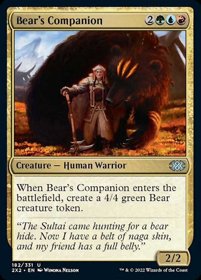 Bear's Companion [Double Masters 2022] | Spectrum Games