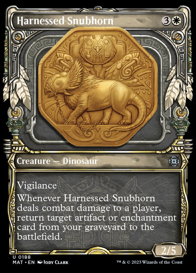 Harnessed Snubhorn (Showcase Halo Foil) [March of the Machine: The Aftermath] | Spectrum Games