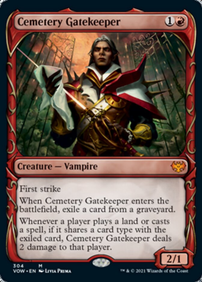 Cemetery Gatekeeper (Showcase Fang Frame) [Innistrad: Crimson Vow] | Spectrum Games