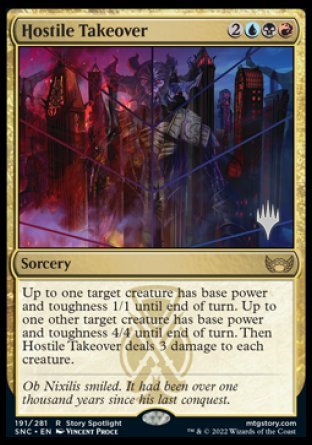 Hostile Takeover (Promo Pack) [Streets of New Capenna Promos] | Spectrum Games