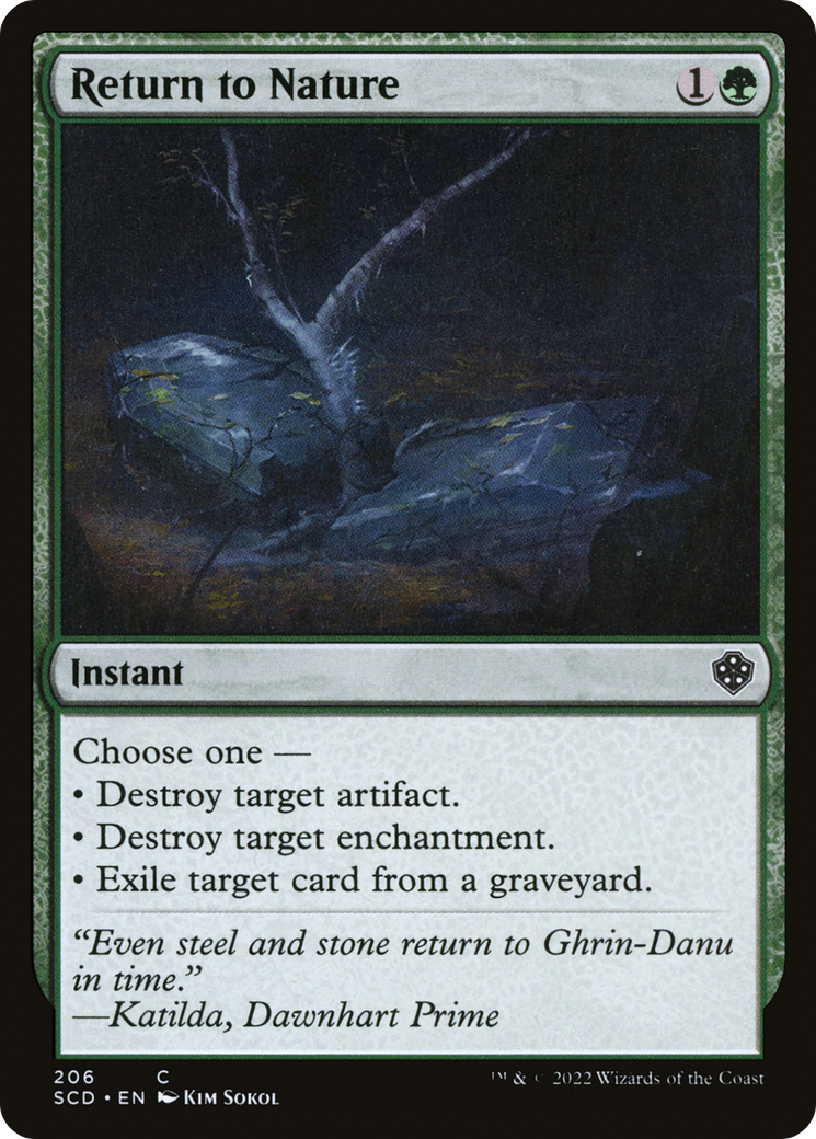 Return to Nature [Starter Commander Decks] | Spectrum Games