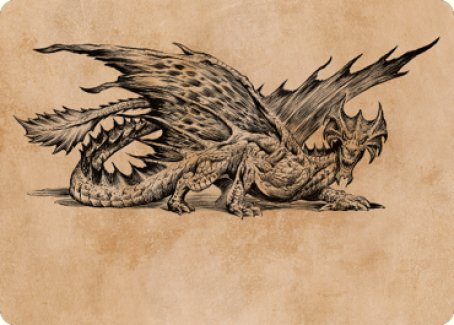 Ancient Brass Dragon Art Card (49) [Commander Legends: Battle for Baldur's Gate Art Series] | Spectrum Games