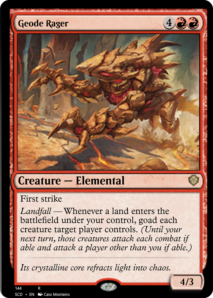 Geode Rager [Starter Commander Decks] | Spectrum Games