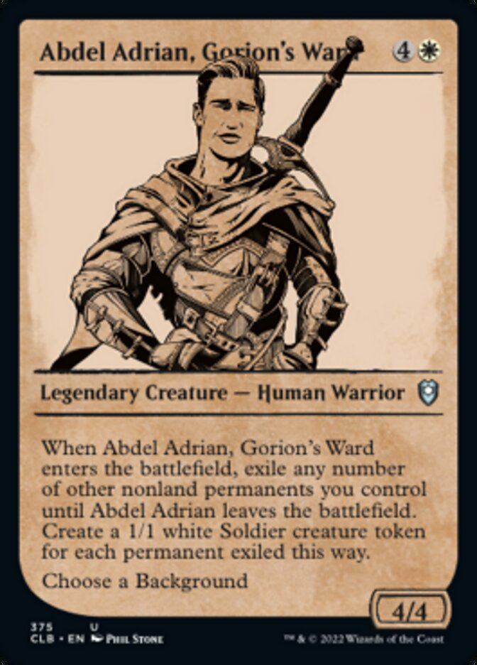 Abdel Adrian, Gorion's Ward (Showcase) [Commander Legends: Battle for Baldur's Gate] | Spectrum Games