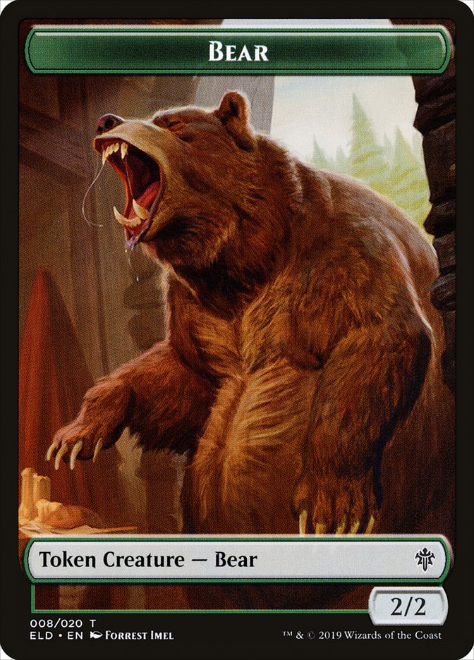 Bear [Throne of Eldraine Tokens] | Spectrum Games