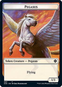 Pegasus // Faerie Double-Sided Token [Starter Commander Decks] | Spectrum Games