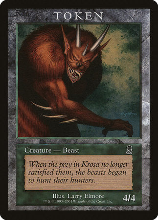 Beast Token (Odyssey) [Magic Player Rewards 2001] | Spectrum Games