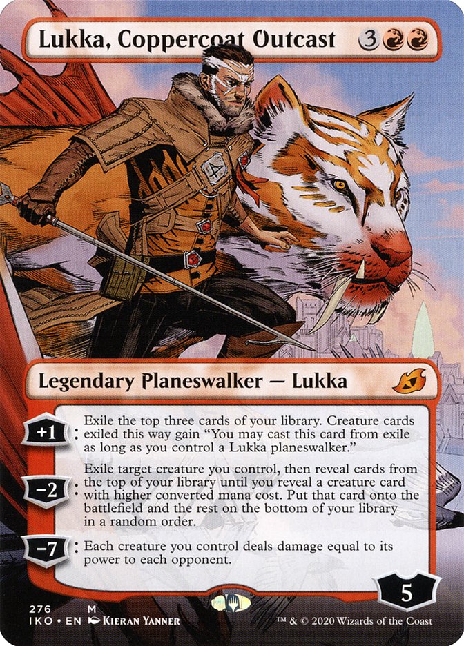 Lukka, Coppercoat Outcast (Borderless) [Ikoria: Lair of Behemoths] | Spectrum Games